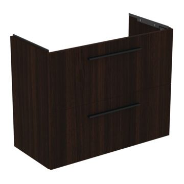 Dulap baza suspendat Ideal Standard i.life S cu doua sertare 80cm stejar cafeniu