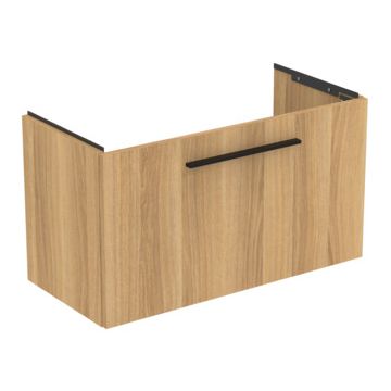 Dulap baza suspendat Ideal Standard i.life S cu un sertar 80cm stejar natural