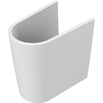 Semipiedestal CeraStyle Bella, portelan, alb, 260 mm