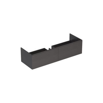Dulap baza pentru lavoar suspendat Geberit Xeno2 gri 2 sertare 140 cm