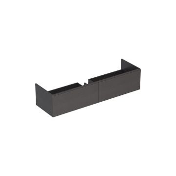 Dulap baza pentru lavoar suspendat Geberit Xeno2 gri 2 sertare 160 cm