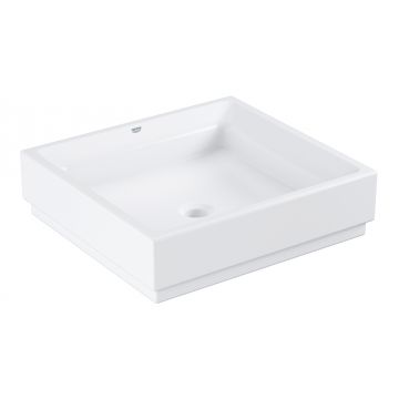 Lavoar Grohe Cube Ceramic 50x47, montare pe blat Pure Guard, alpine white - 3948100H