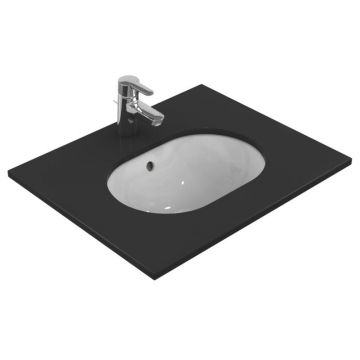 Lavoar Ideal Standard Connect Oval 48x35 cm, montare sub blat, alb - E504601