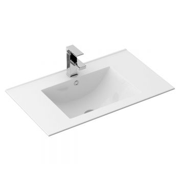 Lavoar încastrat Rea Dafne, 71.5x46.5 cm, alb