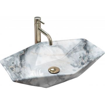 Lavoar pe blat Rea Vegas granit lucios 57 cm