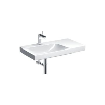 Lavoar pe mobilier Geberit Xeno2 cu blat dreapta fara orificiu baterie 90 cm alb