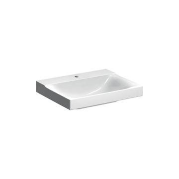 Lavoar pe mobilier Geberit Xeno2 cu orificiu baterie 60 cm alb