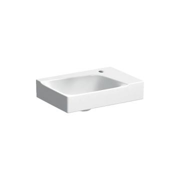 Lavoar pe mobilier Geberit Xeno2 cu orificiu baterie dreapta 40 cm alb