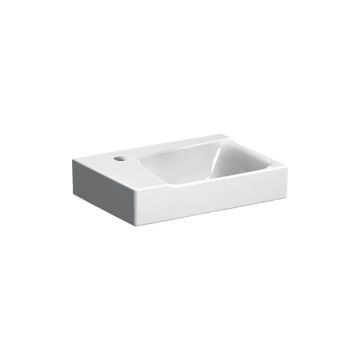 Lavoar pe mobilier Geberit Xeno2 cu orificiu baterie stanga 40 cm alb