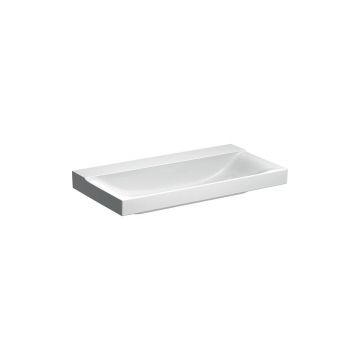 Lavoar pe mobilier Geberit Xeno2 fara orificiu baterie 90 cm alb