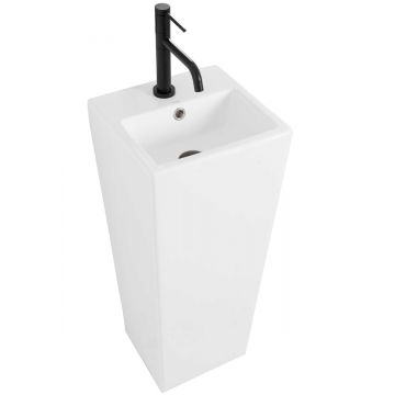 Lavoar stativ ceramic Rea Kamila, 32.5 cm, alb