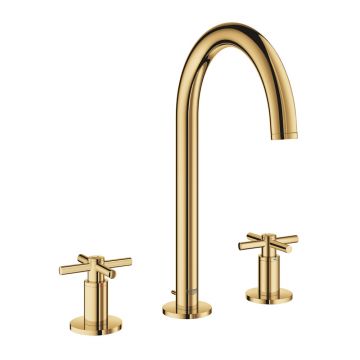Baterie lavoar 3 elemente Grohe Atrio M dubla comanda auriu lucios Cool Sunrise