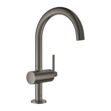 Baterie lavoar Grohe Atrio L monocomanda antracit periat Hard Graphite