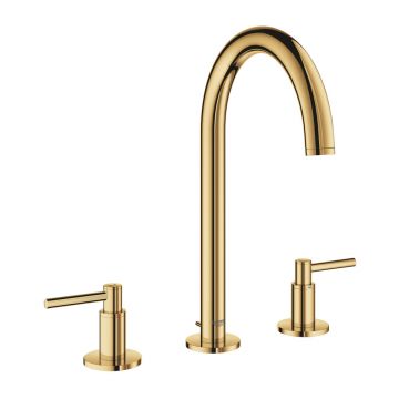 Baterie lavoar Grohe Atrio M 3 elemente dubla comanda auriu lucios Cool Sunrise