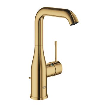 Baterie lavoar Grohe Essence L cu ventil Pop-Up auriu lucios Cool Sunrise