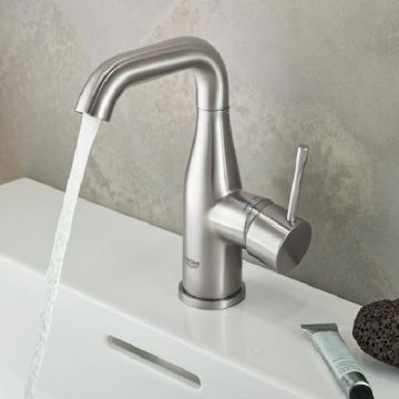 Baterie lavoar Grohe Essence M crom periat Supersteel