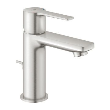 Baterie lavoar Grohe Lineare marimea XS crom periat Supersteel monocomanda cu ventil Pop-Up