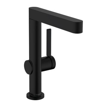 Baterie lavoar Hansgrohe Finoris 230 cu pipa pivotanta si ventil Push-Open negru