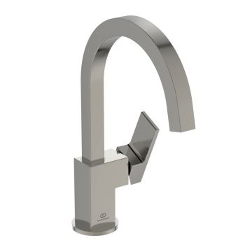 Baterie lavoar Ideal Standard Atelier Extra pipa rotativa argintiu Silver Storm