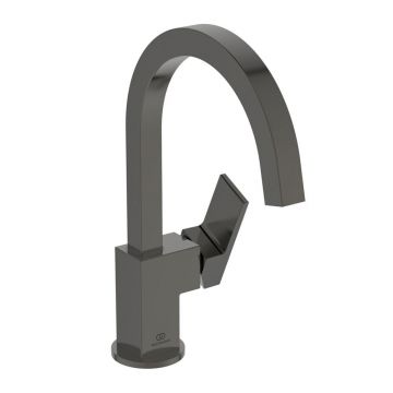Baterie lavoar Ideal Standard Atelier Extra pipa rotativa gri Magnetic Grey