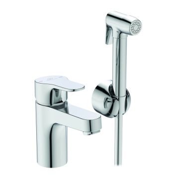 Baterie lavoar Ideal Standard Cerabase H80 crom lucios cu dus igiena intima