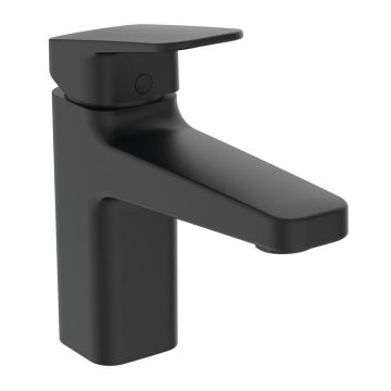 Baterie lavoar Ideal Standard Ceraplan H90 negru mat cu ventil Pop-Up metalic