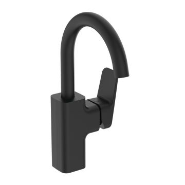 Baterie lavoar inalta Ideal Standard Ceraplan negru mat cu pipa rotativa