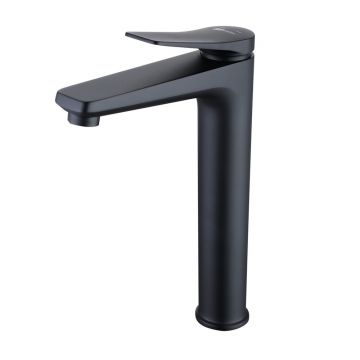 Baterie lavoar inalta Lemark Bronx monocomanda negru mat