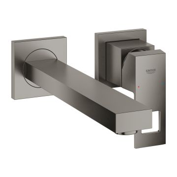 Baterie lavoar incastrata Grohe Eurocube M antracit periat Hard Graphite fara corp ingropat