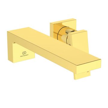 Baterie lavoar incastrata Ideal Standard Atelier Extra 210 auriu periat fara corp ingropat