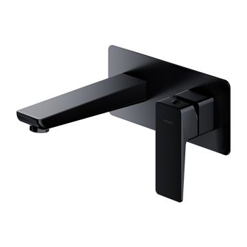 Baterie lavoar incastrata Omnires Parma negru mat