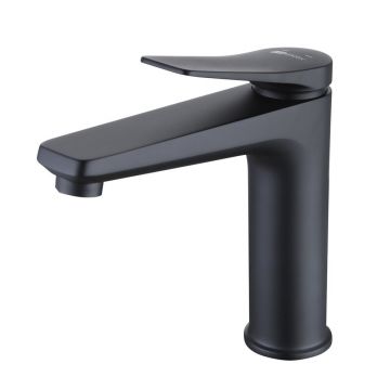 Baterie lavoar Lemark Bronx monocomanda negru mat
