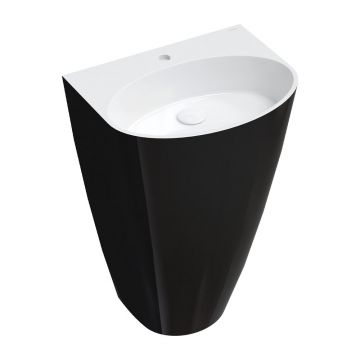 Lavoar freestanding Omnires Siena M+ negru - alb 55 cm