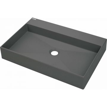 Lavoar pe blat Deante Correo antracit-metalic 40x60cm