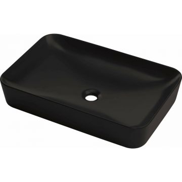 Lavoar pe blat Deante Tess negru-mat 40x60cm
