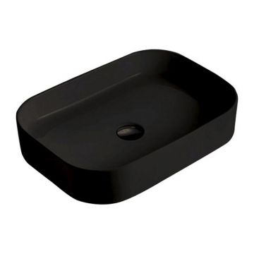 Lavoar pe blat Fluminia Capri negru 65 cm