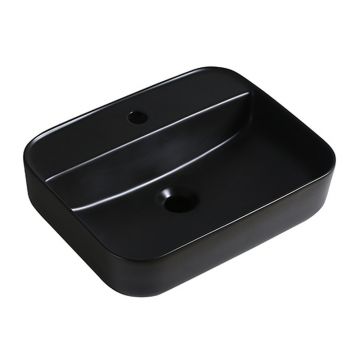 Lavoar pe blat Fluminia Juno negru 50 cm