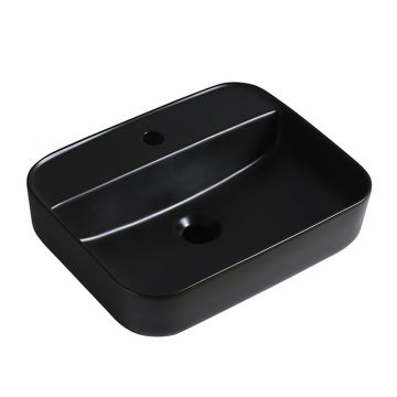 Lavoar pe blat Fluminia Juno negru 65 cm
