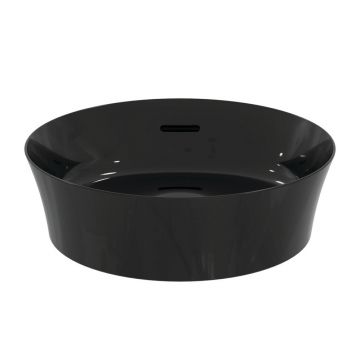 Lavoar pe blat Ideal Standard Atelier Ipalyss 40 cm negru lucios cu preaplin