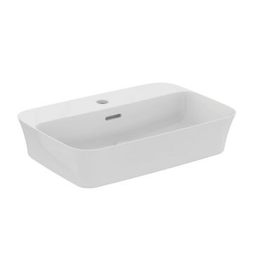 Lavoar pe blat Ideal Standard Atelier Ipalyss 55 cm alb lucios cu orificiu baterie