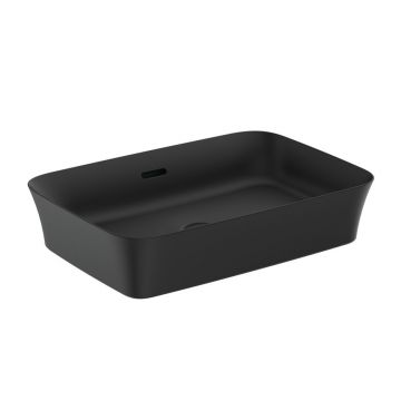 Lavoar pe blat Ideal Standard Atelier Ipalyss 55 cm negru mat cu preaplin