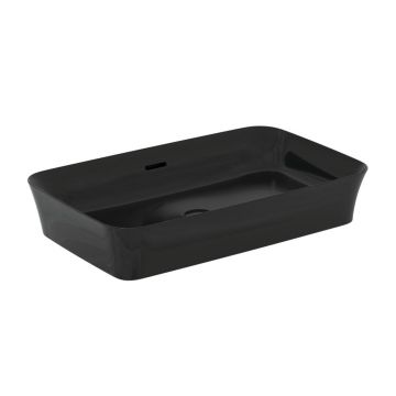 Lavoar pe blat Ideal Standard Atelier Ipalyss 65 cm negru lucios cu preaplin