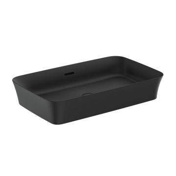 Lavoar pe blat Ideal Standard Atelier Ipalyss 65 cm negru mat cu preaplin