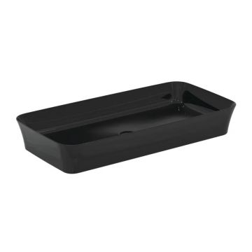 Lavoar pe blat Ideal Standard Atelier Ipalyss 80 cm negru lucios