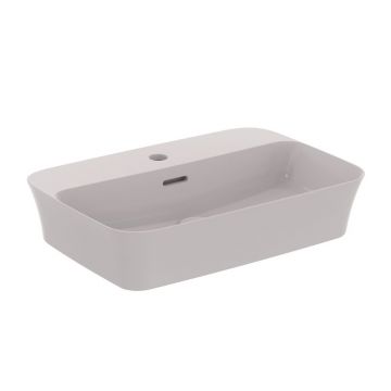 Lavoar pe blat Ideal Standard Atelier Ipalyss Concrete 55 cm gri beton cu orificiu baterie