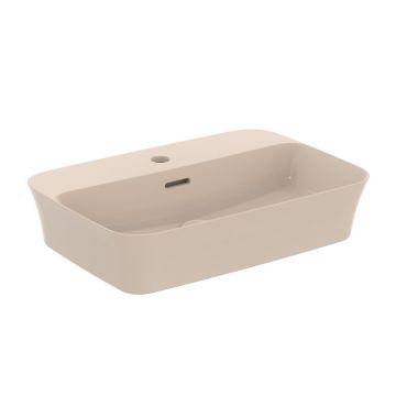 Lavoar pe blat Ideal Standard Atelier Ipalyss Mink 55 cm bej cu preaplin