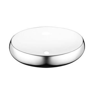 Lavoar pe blat Invena Fresco 59 cm alb - crom