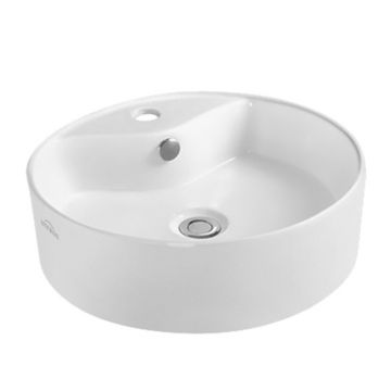 Lavoar pe blat Invena Granada rotund 47 cm alb