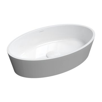 Lavoar pe blat Omnires Bari M+ alb/gri