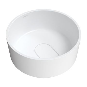 Lavoar pe blat Omnires Cadence M+ rotund alb mat 42 cm